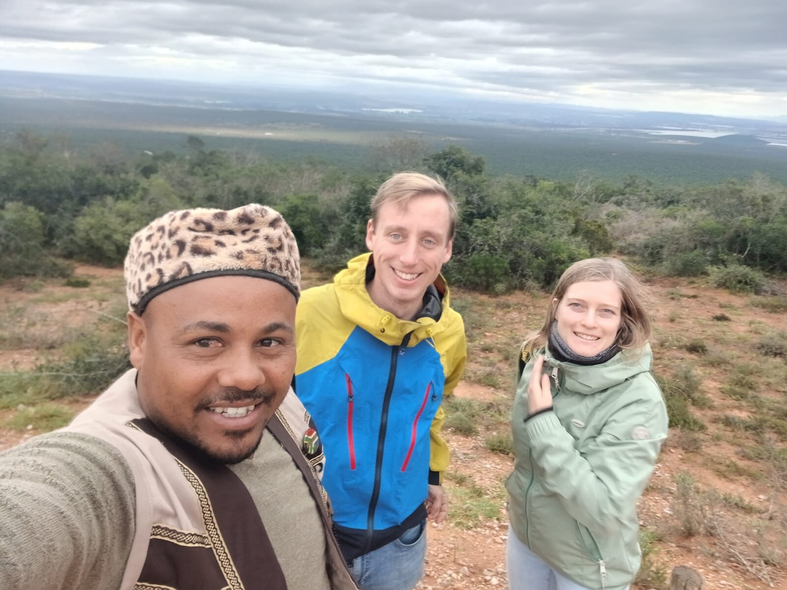 Guests at a reserve viewpoint